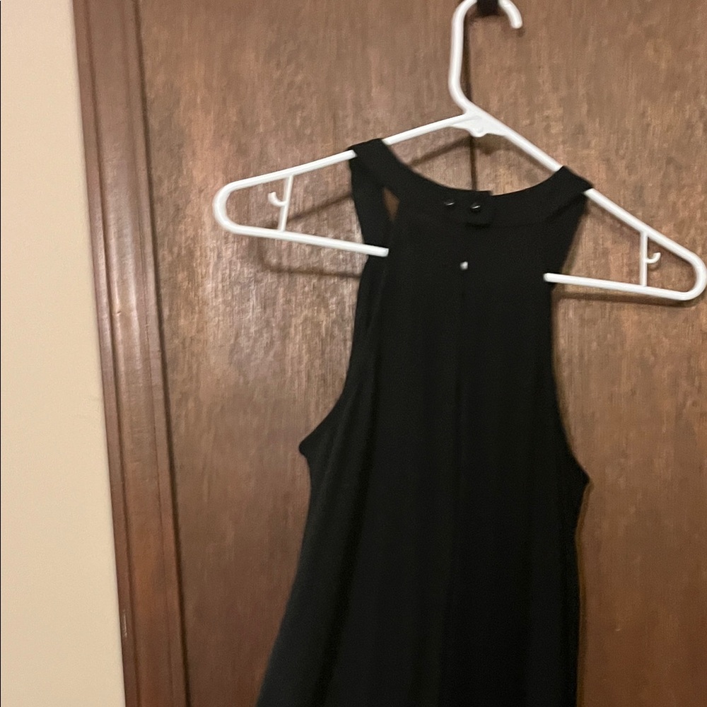 Mossimo Supply Co. Black Asymmetrical Dress Halter Dress XS/TP - Picture 7 of 8